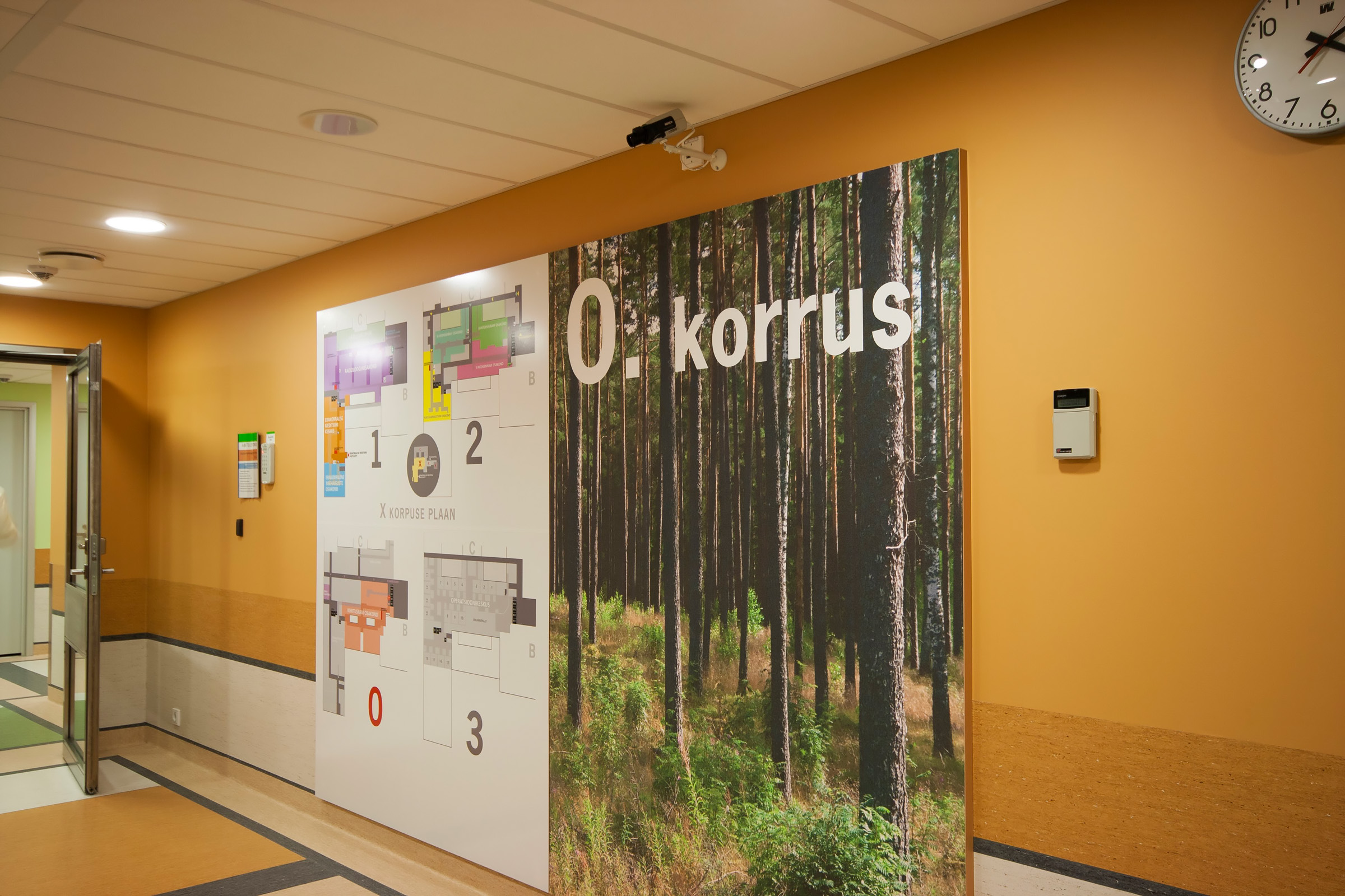 PERHi haiglakeskkonna infograafika ja ruumitähistus
